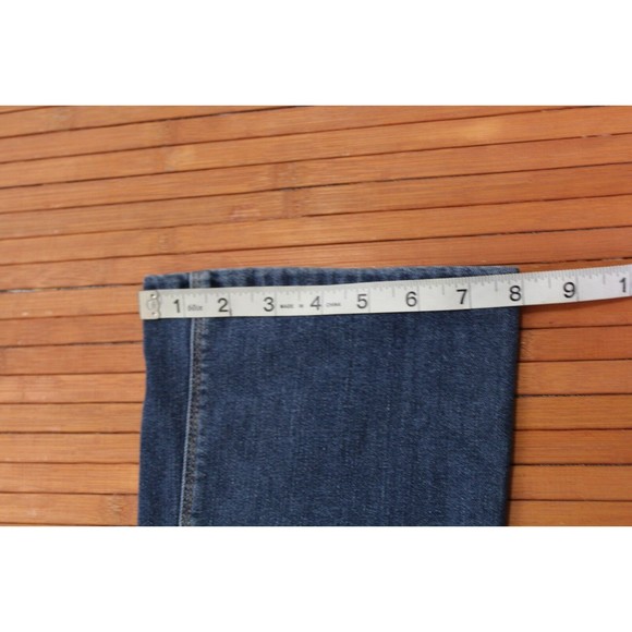 J JILL medium washed Blue Stretch Denim Authentic Fit Slim Boot Cut Jeans size 6 - Picture 11 of 12